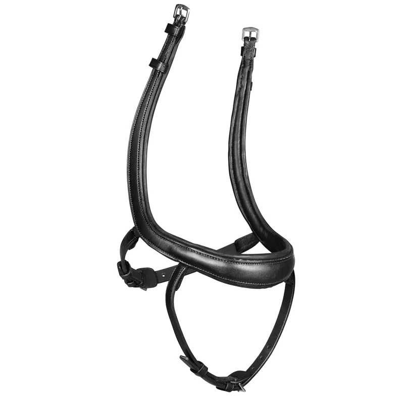 Shires Velociti Lusso Ergonomic Curved Flash Noseband - Black